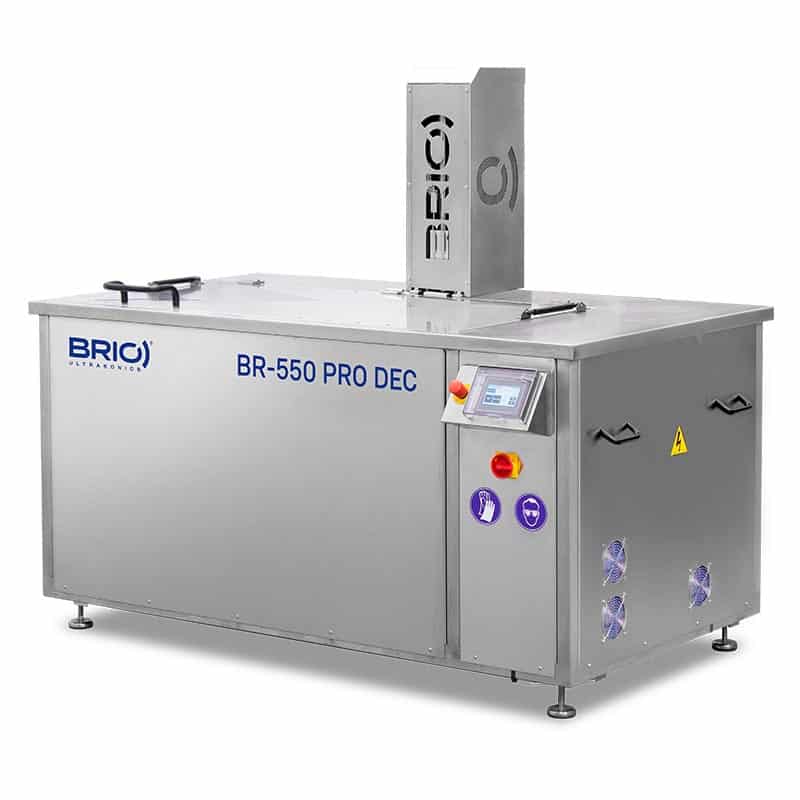 Máquina para el decapado de piezas metálicas. Decapado por ultrasonidos. De 550 L de capacidad.