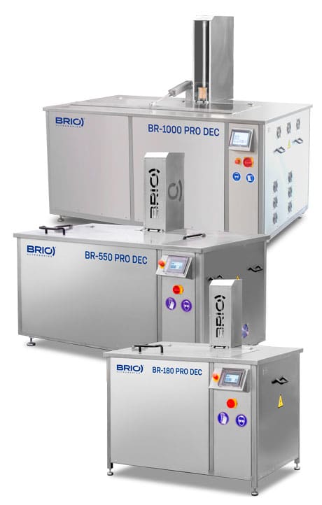 Serie DEC maquinas de decapado por ultrasonidos de BRIO ultrasonics